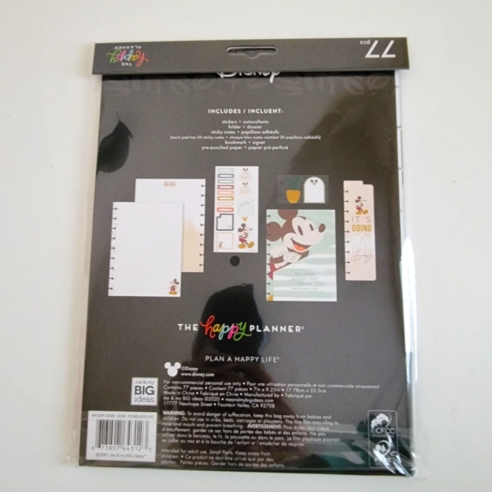 The Happy Planner Disney Oasis Mickey Classic Accessory Pack NWT - Picture 5 of 6